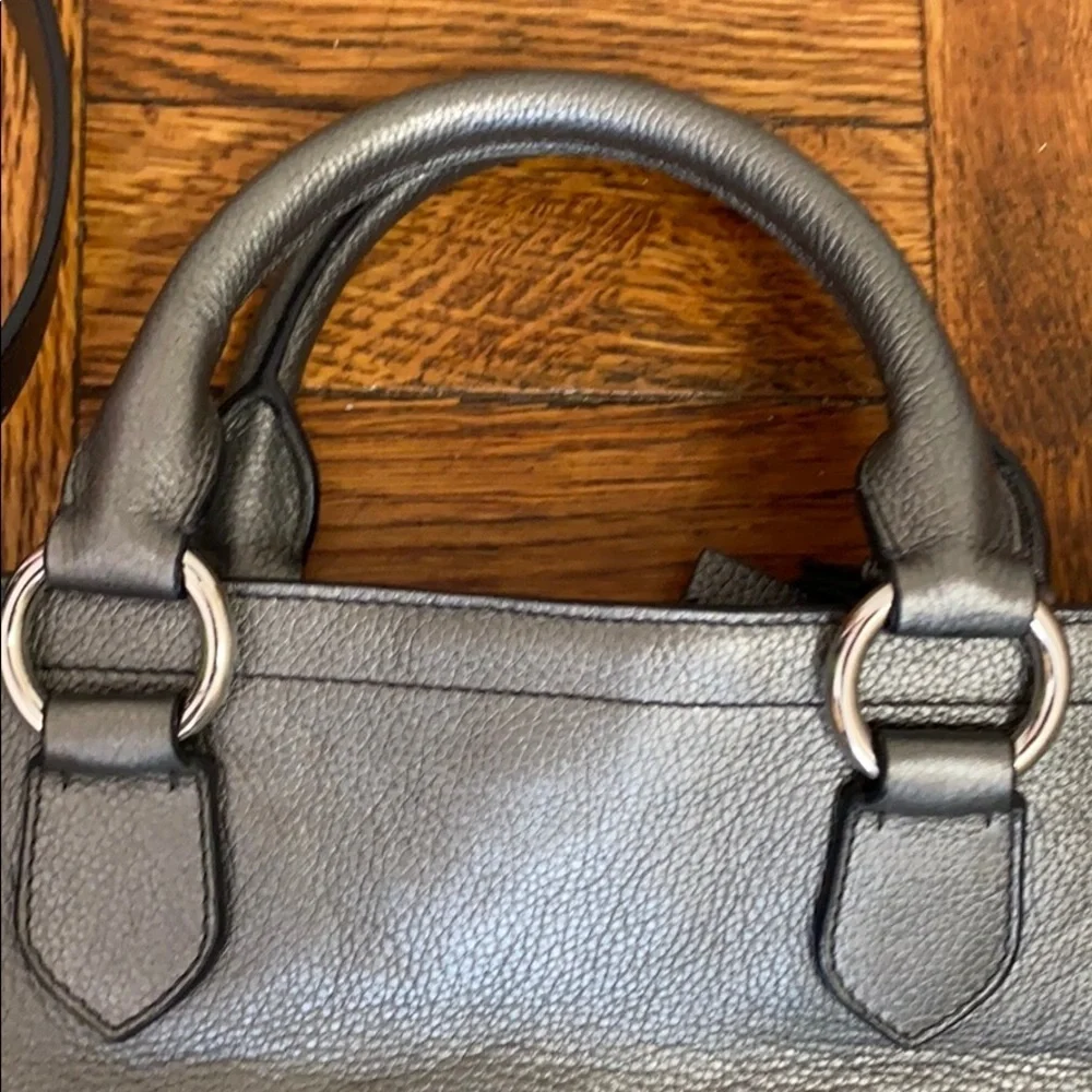 Ralph Lauren gray/silver tote & crossbody bag